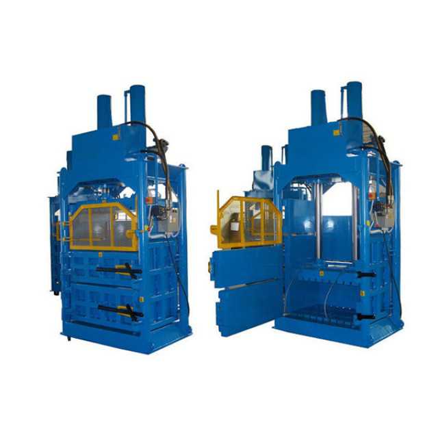 Horizontal waste paper baler for wrapping kinds of paper